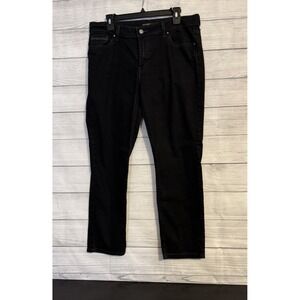 Levi's Women's Jeans 14 Black Mid Rise Skinny Stretch Denim EC